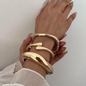 18k Gold Plated Stack Bracelet Set Collection